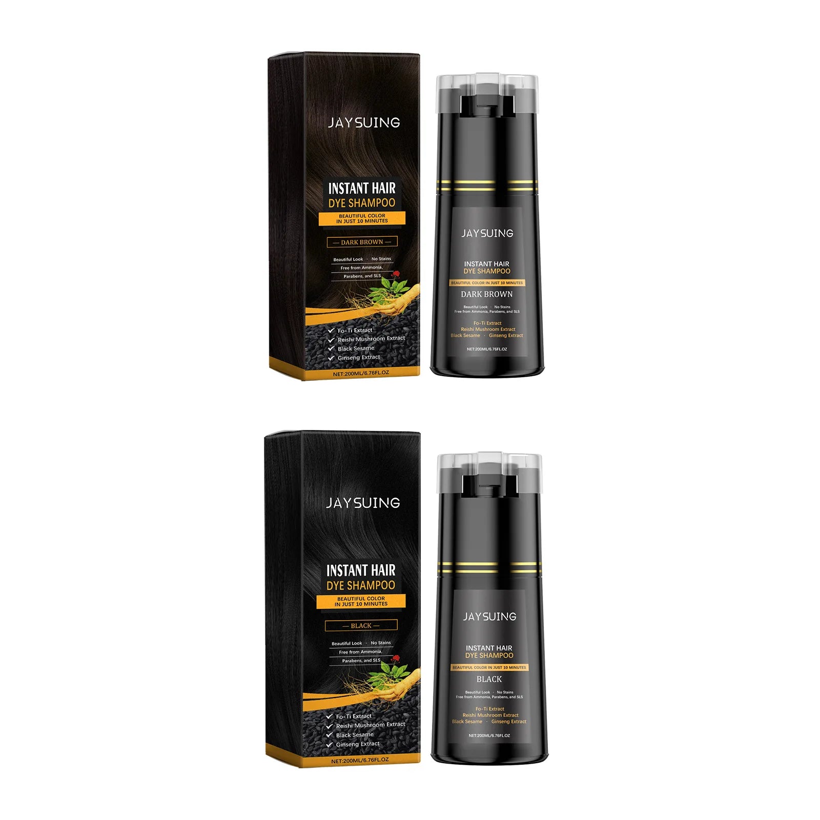 Polygonum Multiflorum 200ml Hair Dye Shampoo