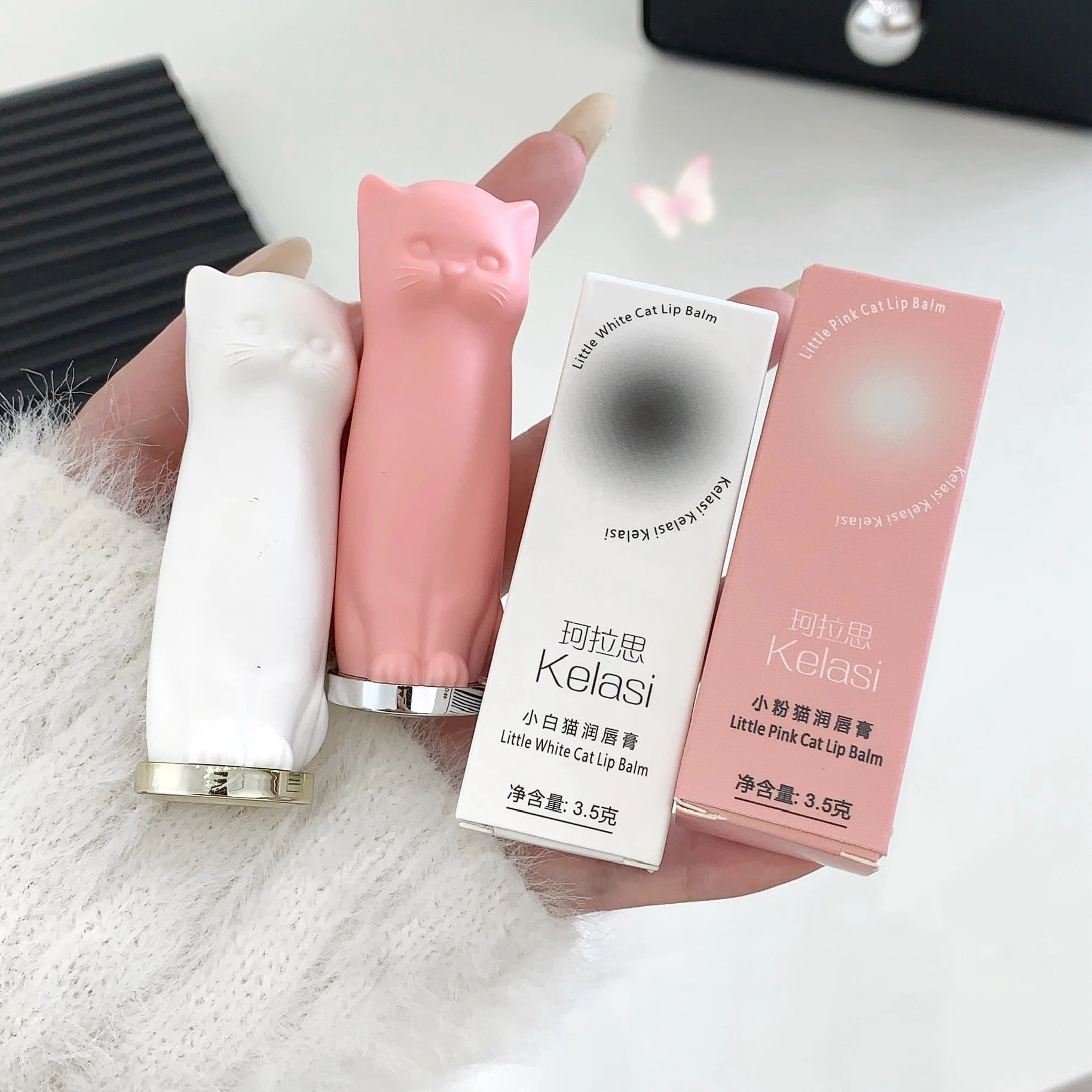 Milk Cat Moisturizing Lipstick Long Lasting Lip Balm - 4