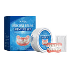 Temporary Silicone Snap-On Dentures for Instant Smile Whitening