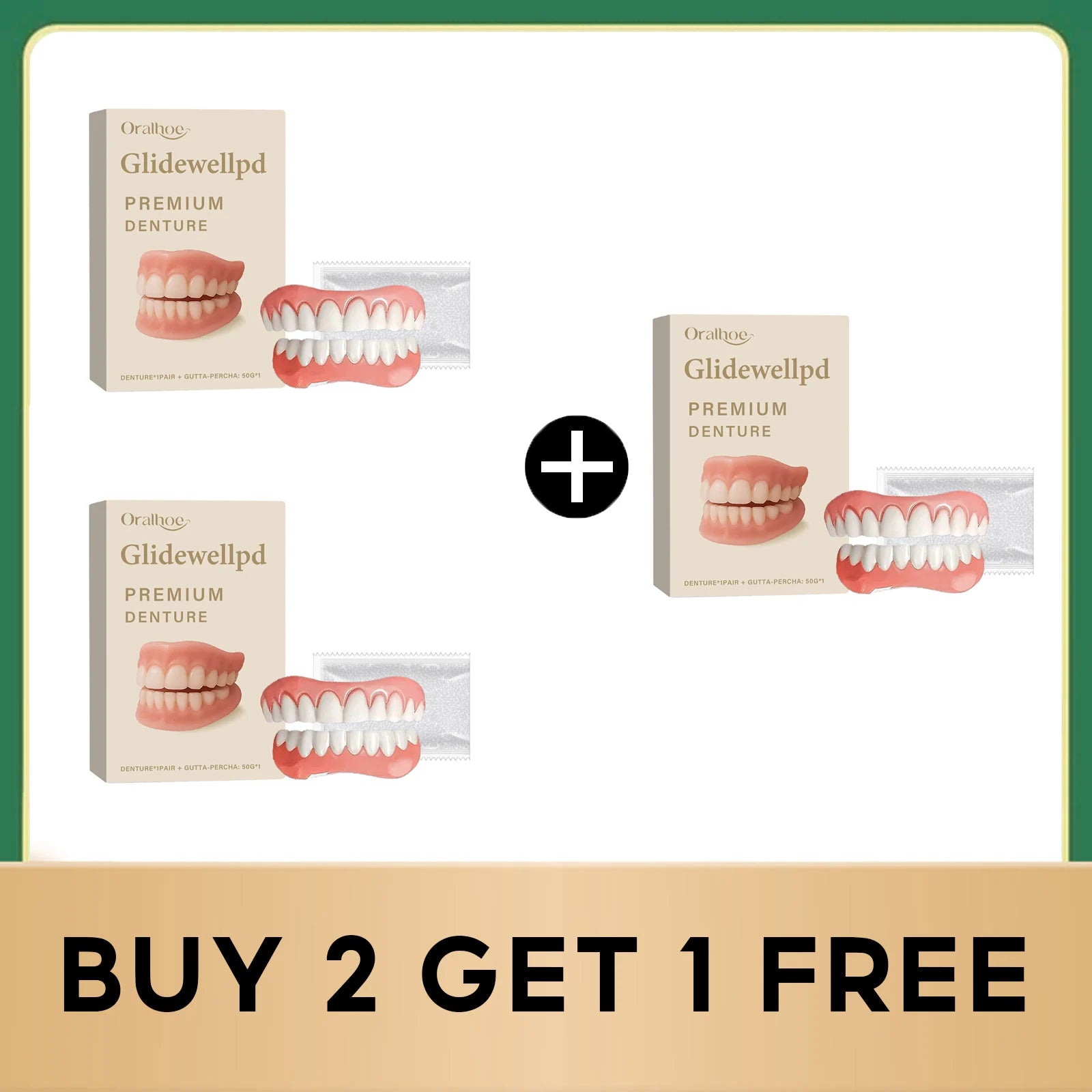 Temporary Silicone Denture Set for Smile Restoration - 17