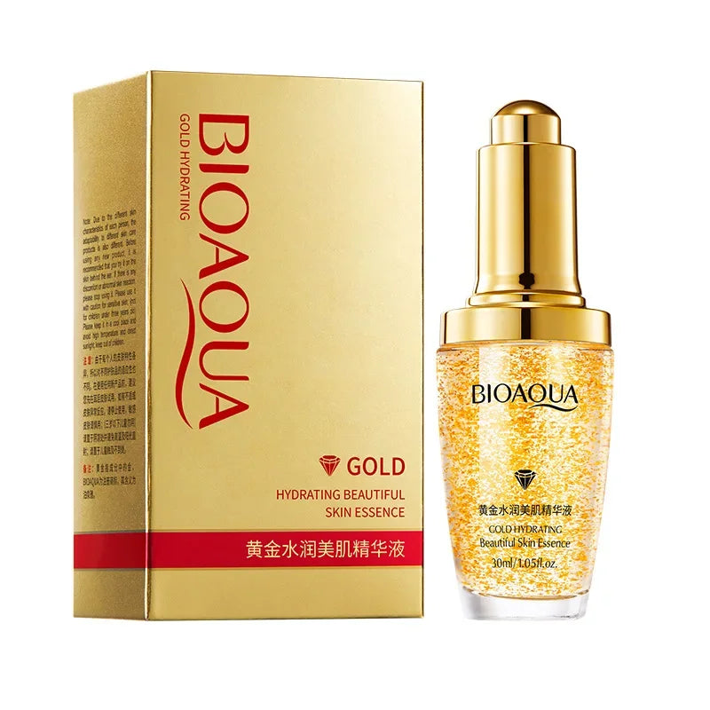 BIOAQUA 24K Gold Face Serum Anti Aging Hyaluronic Acid Skin Moisturizer