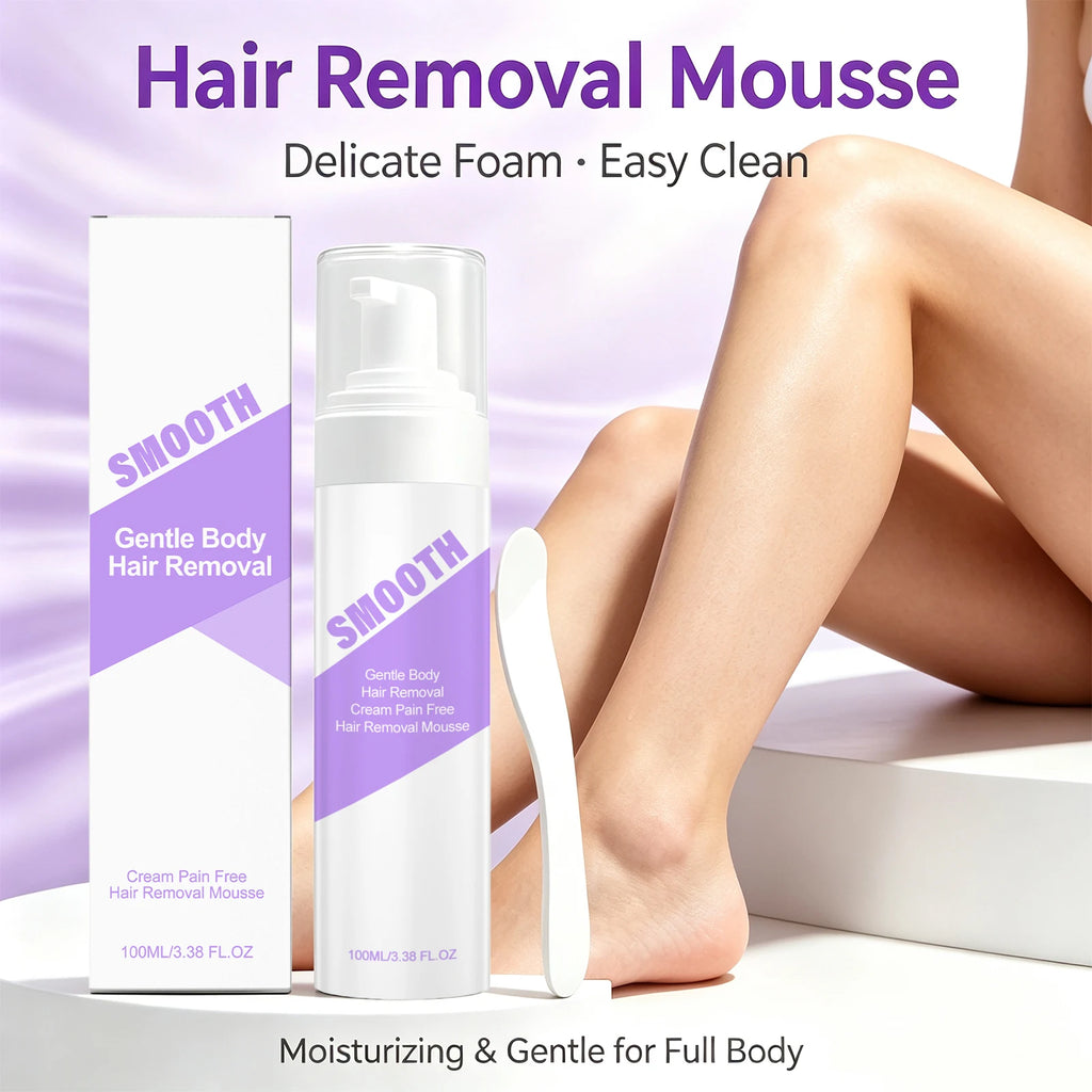 Painless Hair Removal Foam Mousse for Smooth Skin