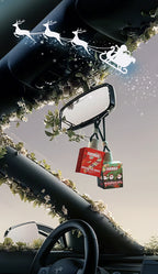 4pc Christmas Car Air Freshener Set Hanging Perfume Diffuser
