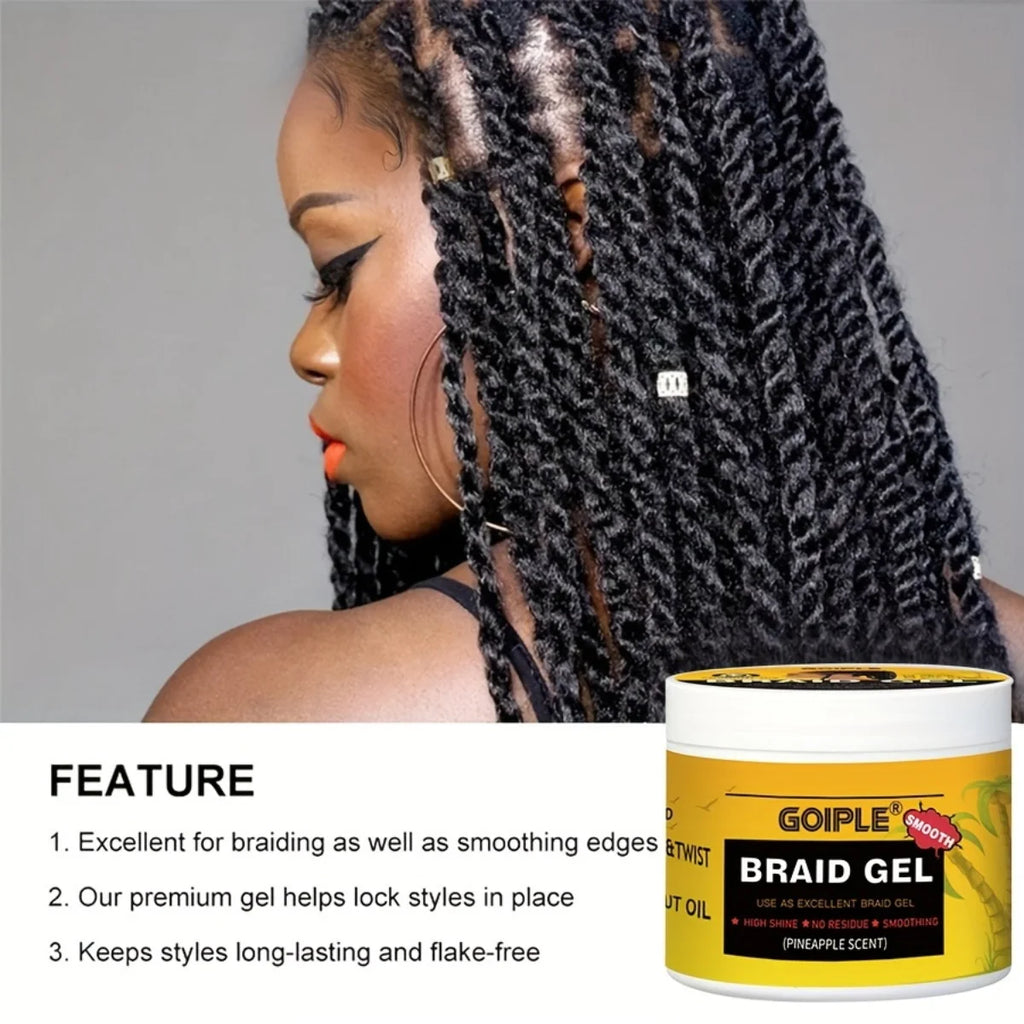 Goiple Braid Styling Set Hair Gel Mousse and Rose Moisturizing Spray