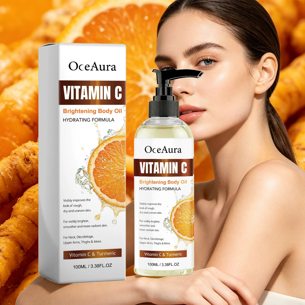 Turmeric Vitamin C Glow Body Oil for Brightening and Hydration