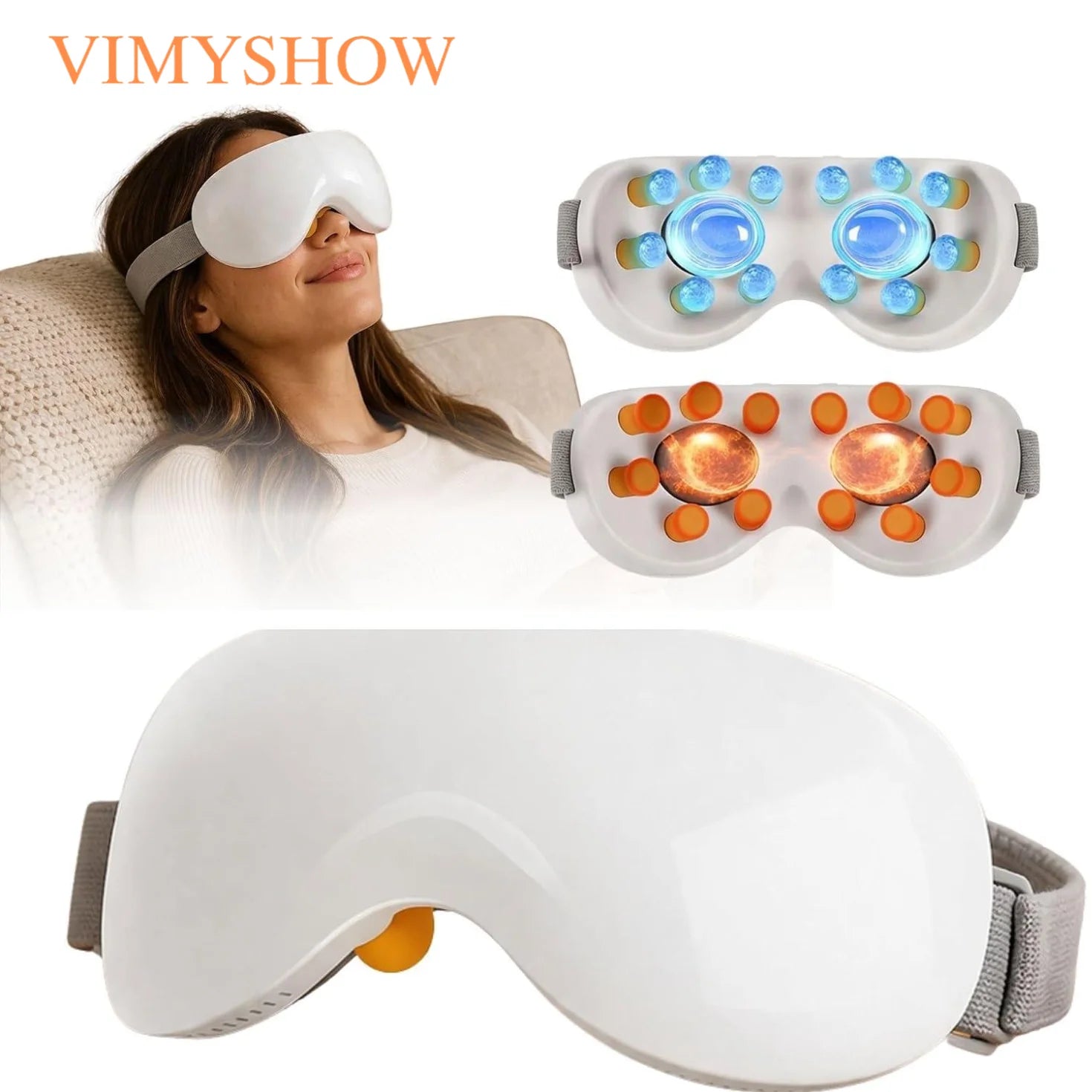 Smart Eye Massager with Cooling and Vibration for Eye Strain Relief - 7