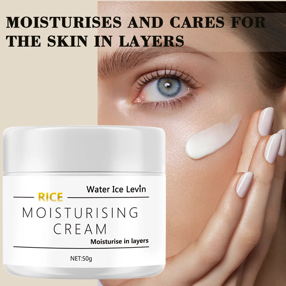 Water Ice Levin Rice Moisturizing Face Cream Hydrating Anti Aging - 9