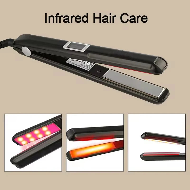 Infrared Ultrasonic Hair Care Iron Professional Deep Repair Straightener