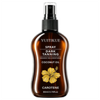 Coconut Oil Dark Tanning Spray With Carotene Moisturizing Sun Tan Oil
