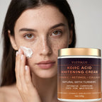 Kojic Acid Whitening Cream with Vitamin C and Turmeric for Face and Body