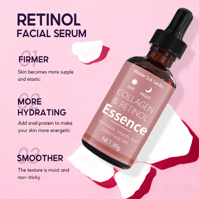 Collagen and Retinol Facial Essence Firming and Smoothing Serum - 5