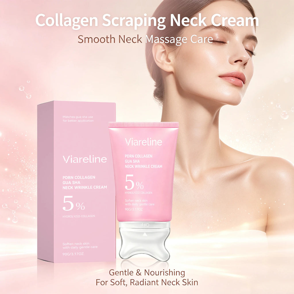 Collagen Firming Neck Cream with Gua Sha Massager
