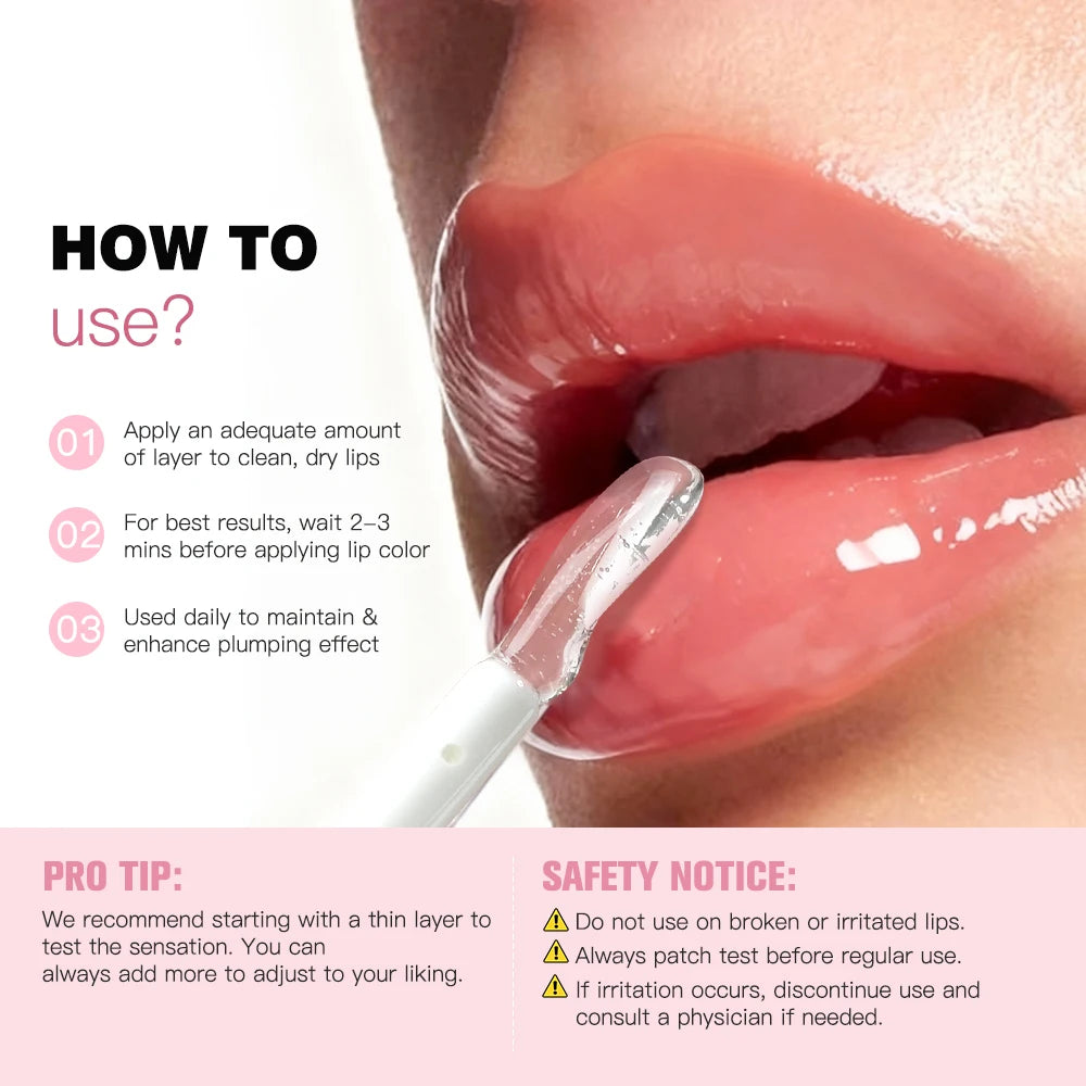 Hydrating Lip Plumper Gloss for Fuller Lips - 6