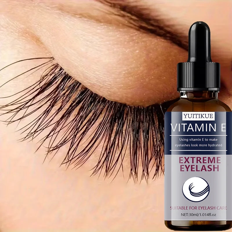 YUITIKUE Vitamin E Eyelash Serum Growth and Hydrating Lash Treatment - 2