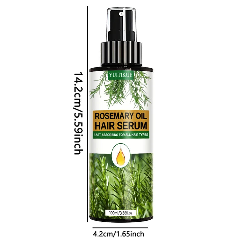 Rosemary Oil Hair Serum Fast Absorbing Scalp Treatment 100ml