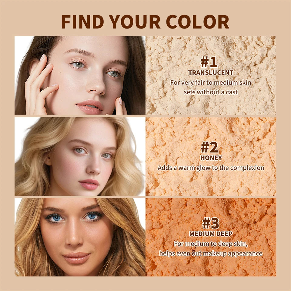 Translucent Matte Loose Setting Powder for Oil Control