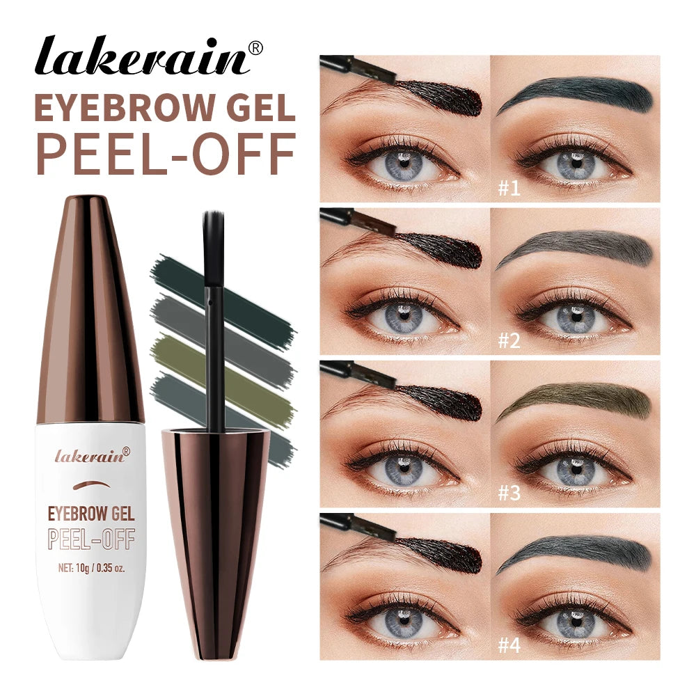 Waterproof Peel-Off Eyebrow Tint Gel for Long-Lasting Brows