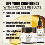 5-in-1 Facial Skincare Set Brightening Serum and Hydration Cream
