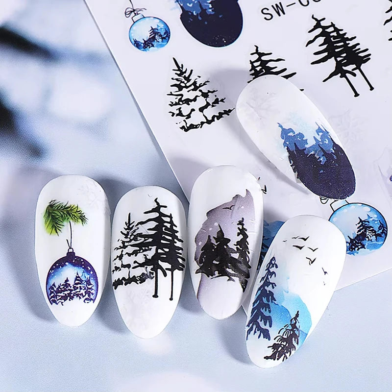 3D Christmas Cartoon Nail Art Stickers - 11