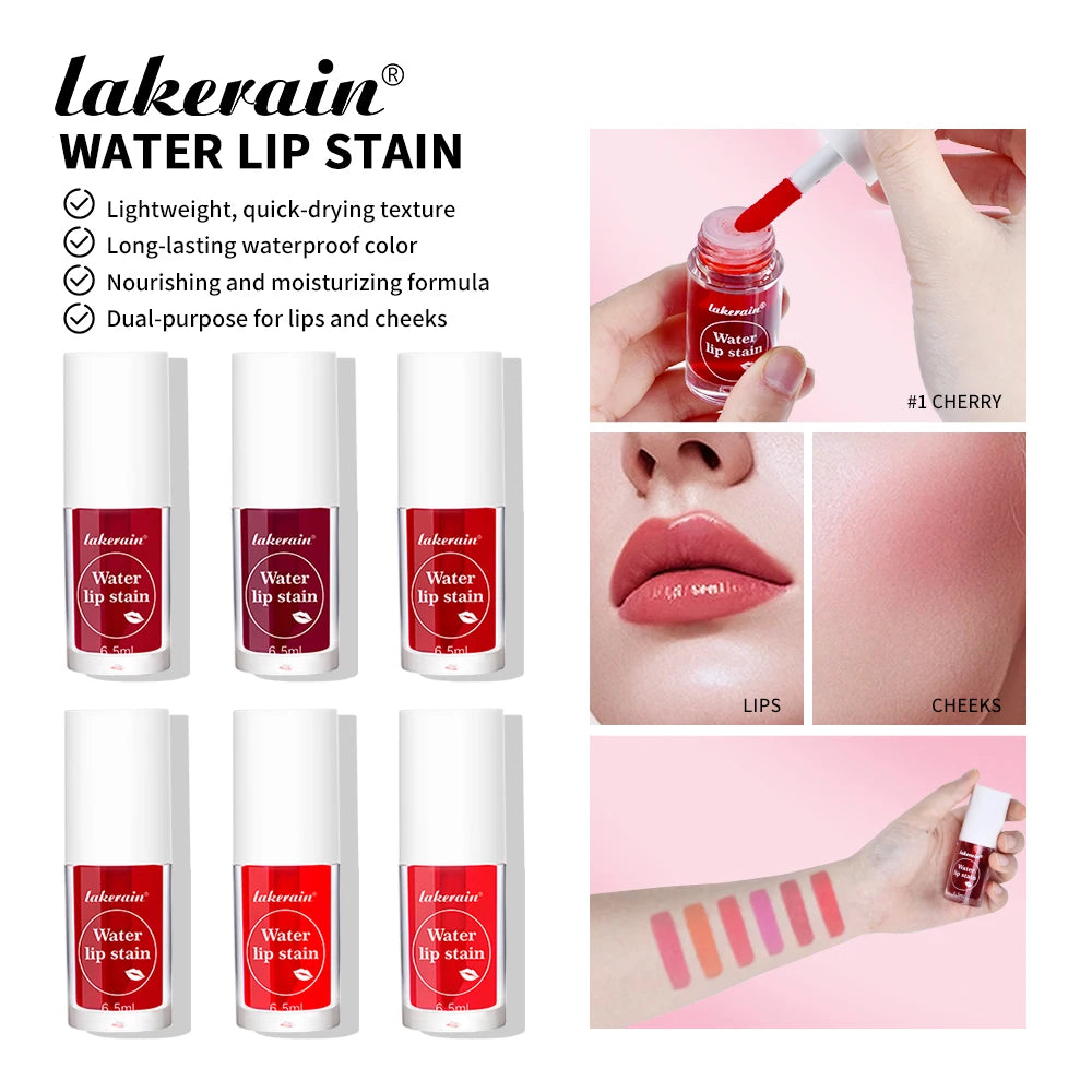 Long-Lasting Waterproof Water Lip Stain and Cheek Tint - 1