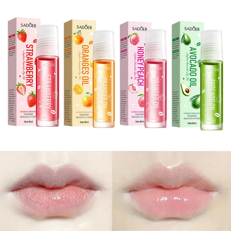 Sadoer Fruit Essence Lip Oil Moisturizing Lip Gloss Hydrating Care