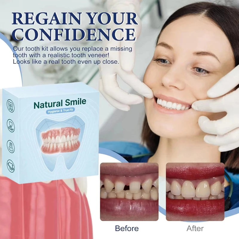 Comfortable Silicone Cosmetic Dentures for Smile Enhancement
