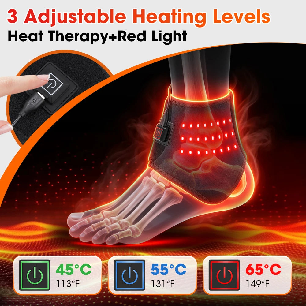 3-in-1 Red Light Therapy Heating Wrap for Joint and Muscle Relief - 10
