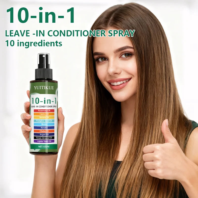 10-in-1 Leave-In Hair Conditioner Spray with Natural Oils 100ml