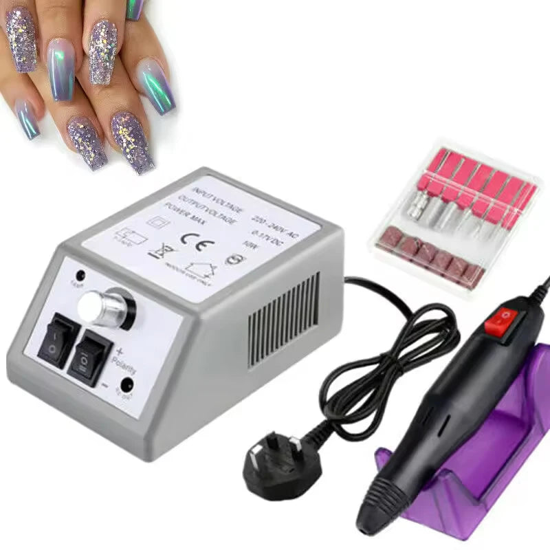 Electric Nail Drill Professional Manicure Pedicure File Set