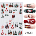 3D Christmas Cartoon Nail Art Stickers