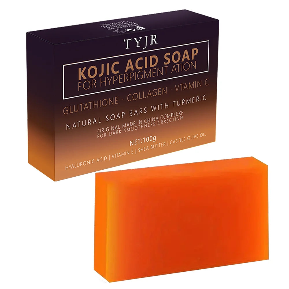 Turmeric Kojic Acid Soap Brightening Exfoliating Face and Body Bar