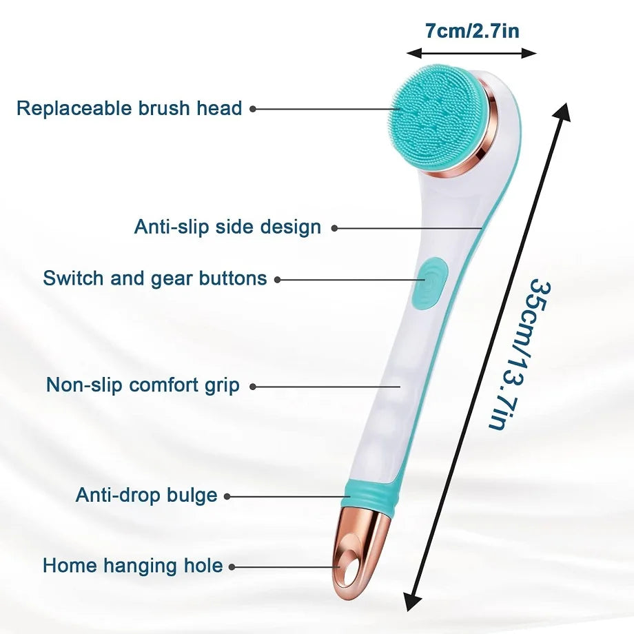 Electric Rotating Back Scrubber and Exfoliating Shower Brush - 5