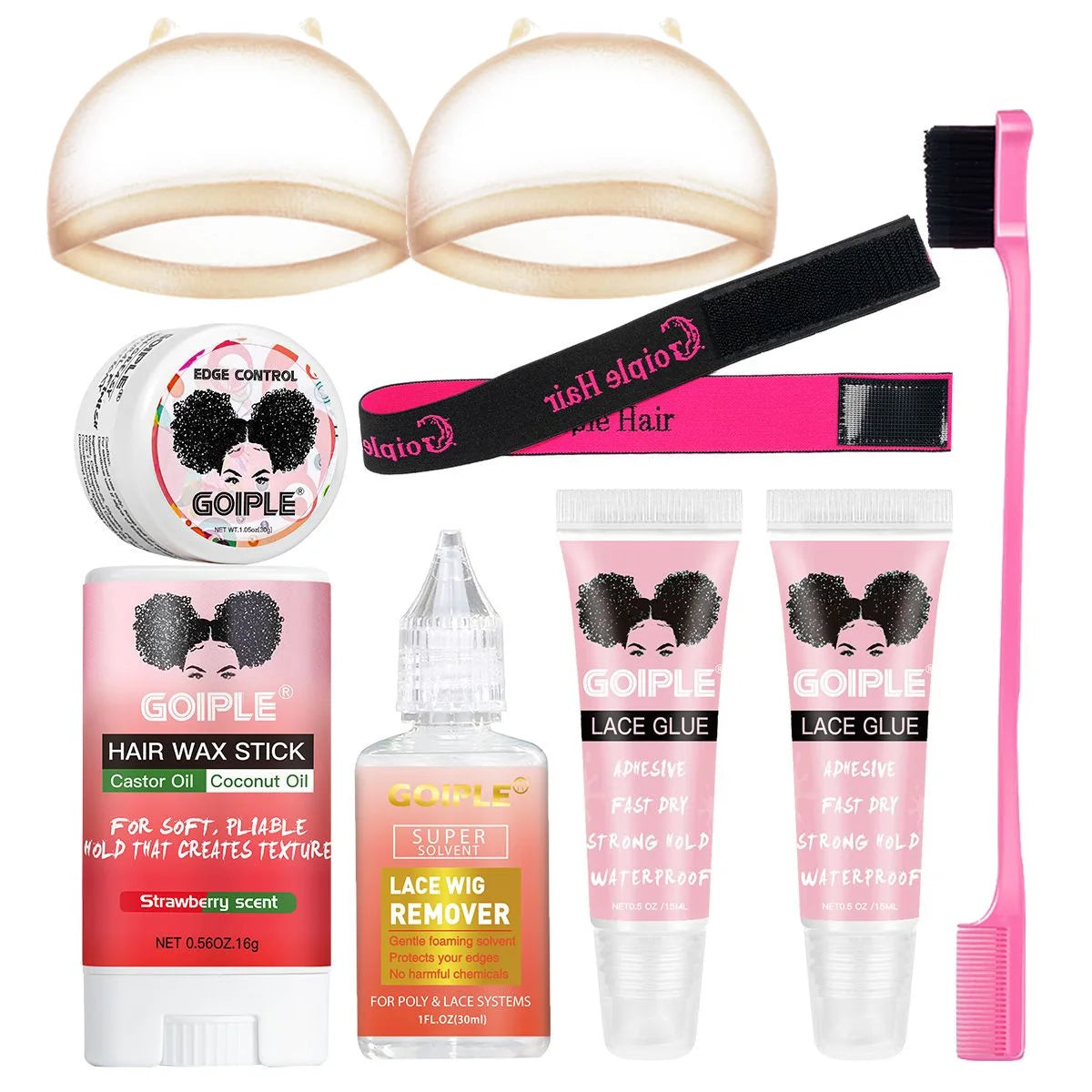 Goiple Hair Wax Stick and Lace Wig Glue Adhesive Installation Kit - 1