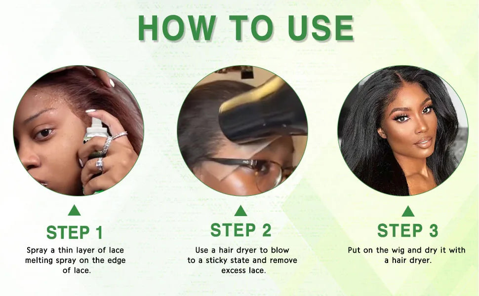 Goiple Lace Wig Adhesive Kit Melting Spray Hair Wax and Edge Control