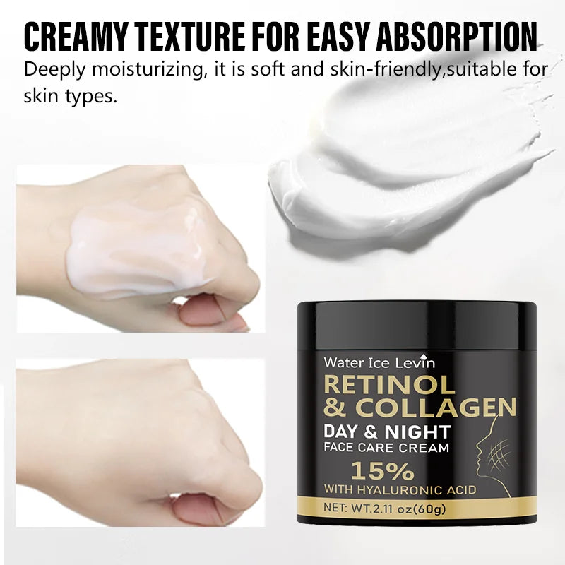 Retinol Collagen Face Cream Vitamin C Moisturizer for Anti Aging - 3