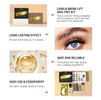 Professional Lash Lift and Brow Tinting Kit for Salon and Home Use