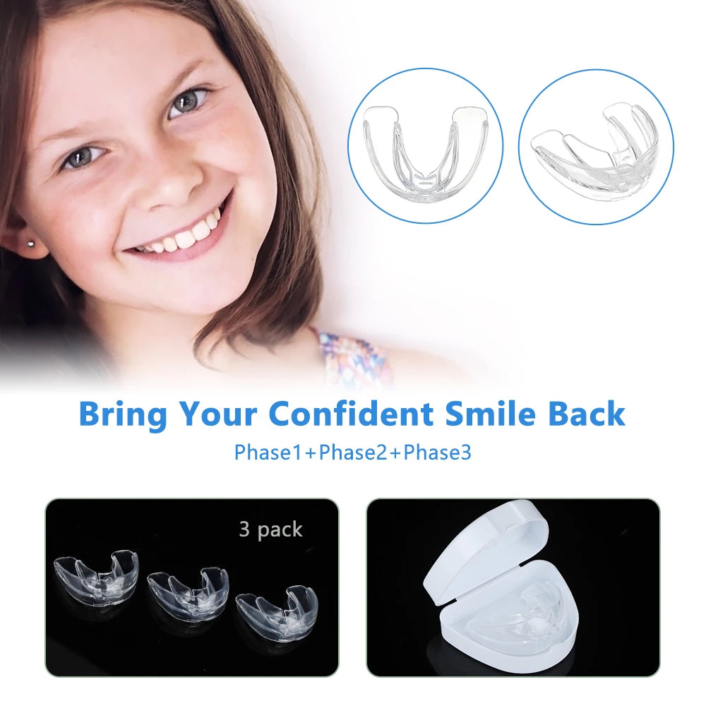 3-Stage Kids Orthodontic Teeth Alignment Trainer Set - 3