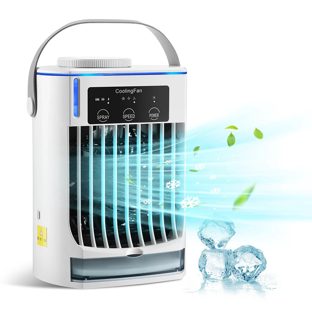 Portable USB Desktop Air Cooler and Humidifier