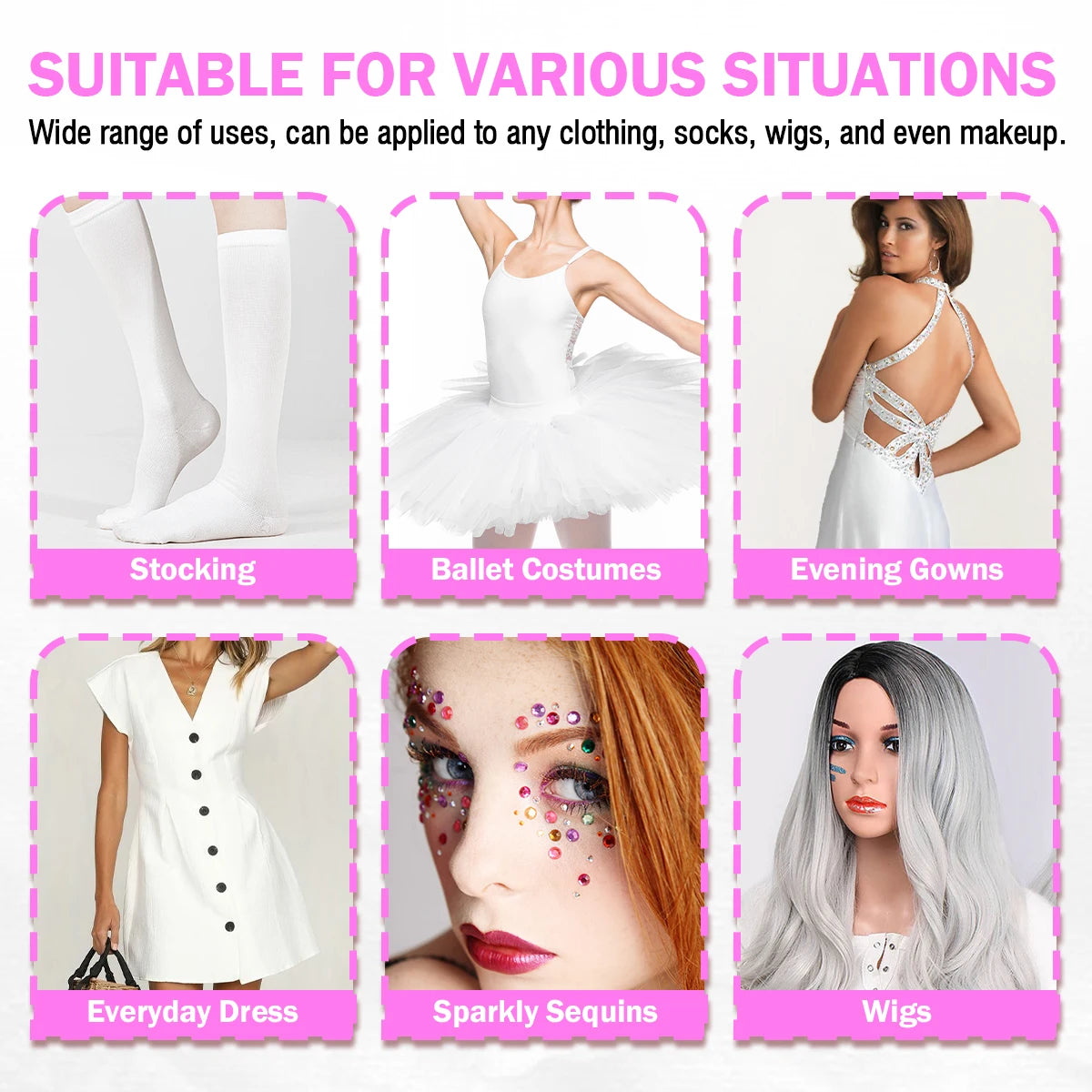 Invisible Fashion Tape and Body Glue Adhesive Set - 11