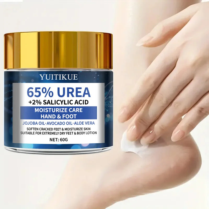 YUITIKUE 65% Urea Foot Cream Moisturizer for Cracked Heels 60g