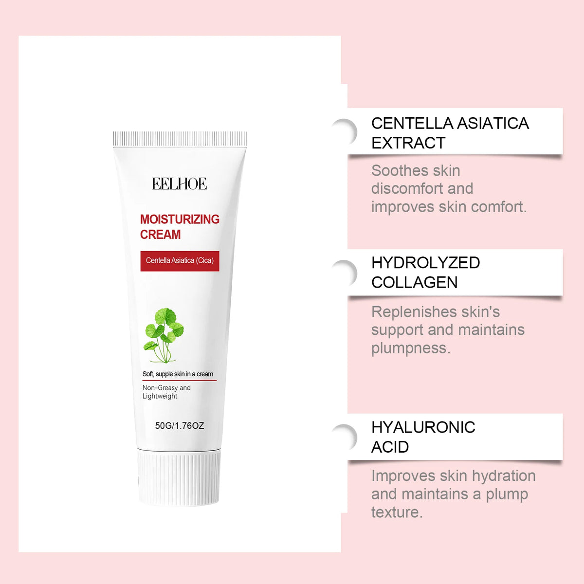 EELHOE Centella Asiatica Moisturizing Cream Daily Hydrating Face Care