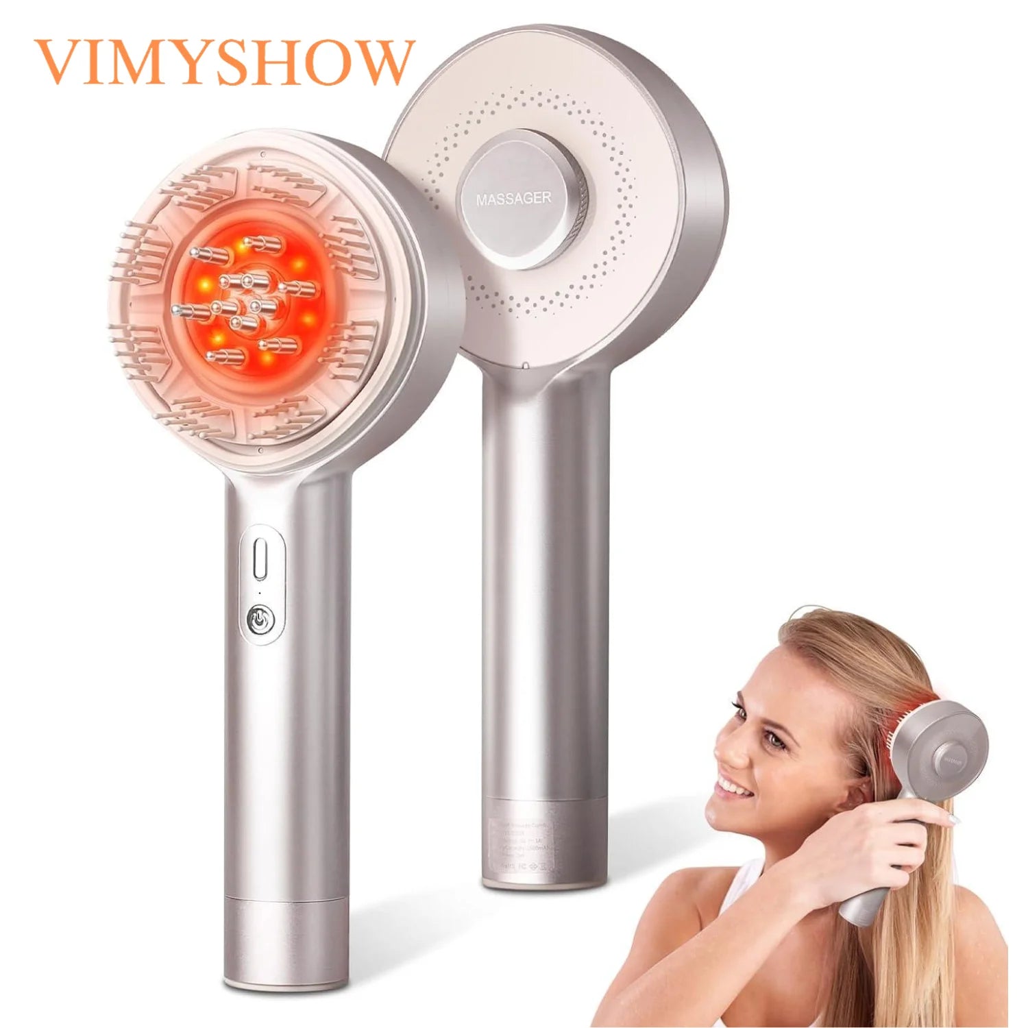 Electric Scalp Massager and Hair Growth Serum Applicator - 1