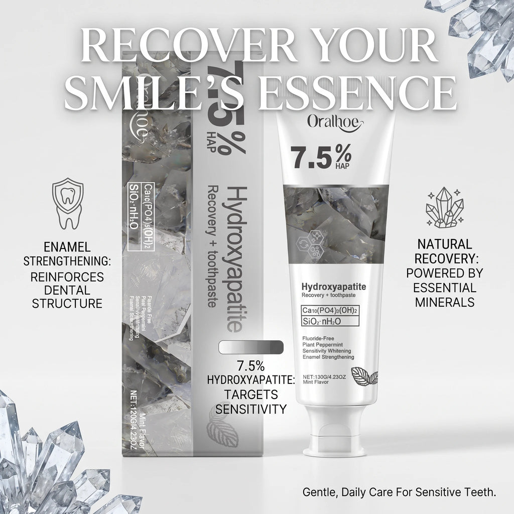 Hydroxyapatite Enamel Repair and Whitening Toothpaste