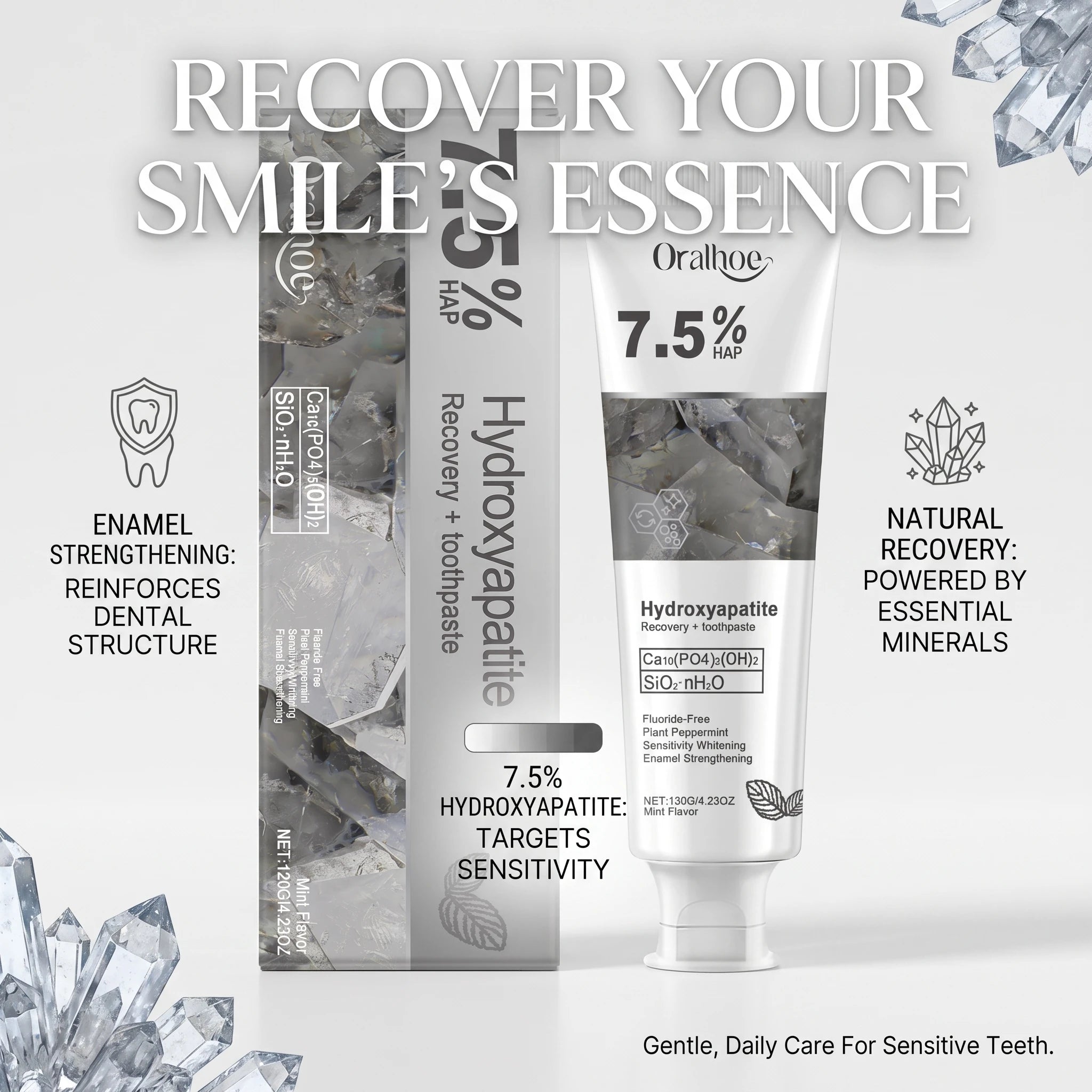 Hydroxyapatite Enamel Repair and Whitening Toothpaste - 1