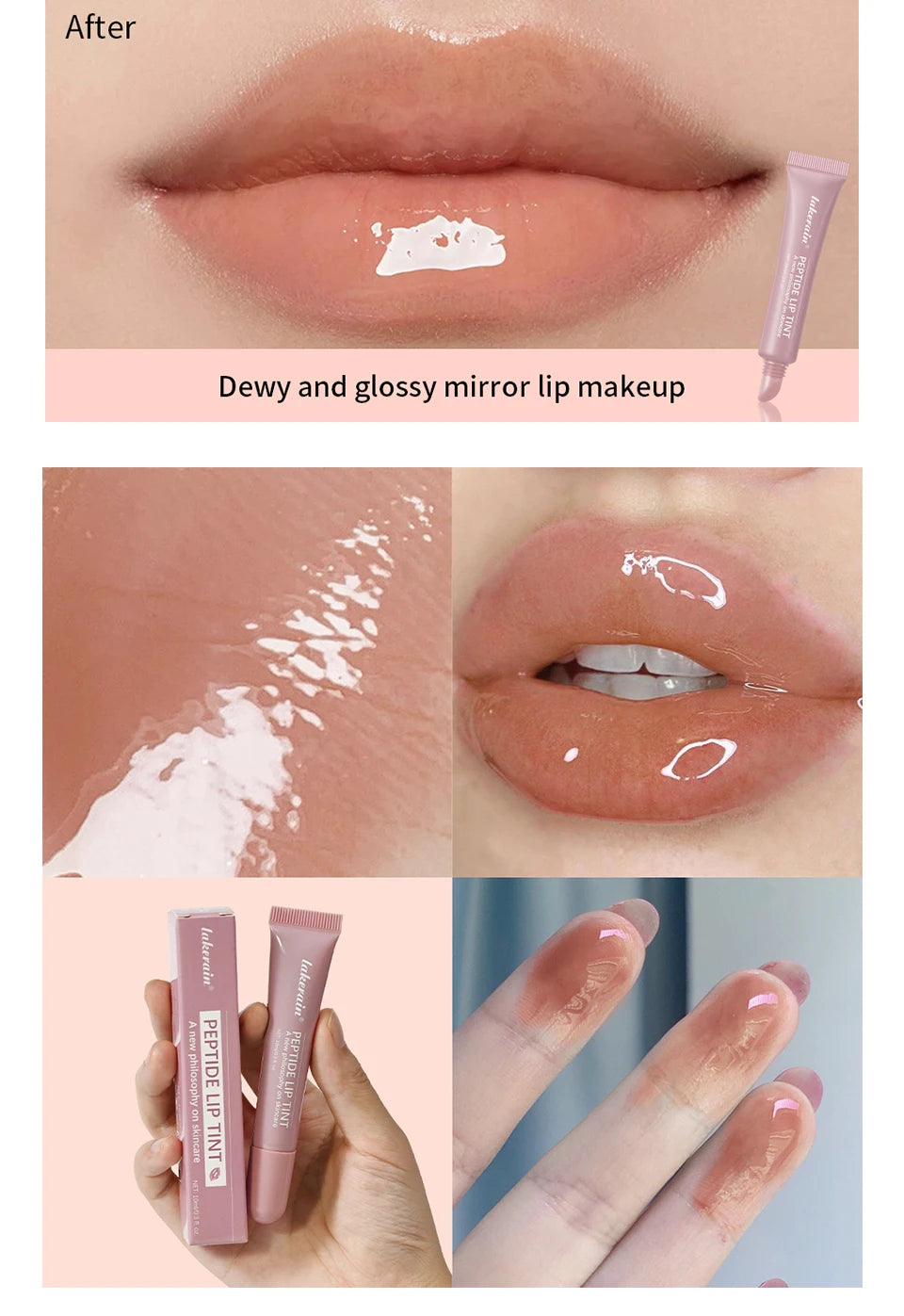 Hydrating Peptide Lip Tint for Soft Glossy Lips - 13