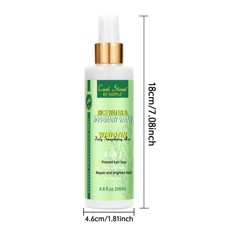 Goiple Rice Water and Rosemary Hair Spray with Biotin for Hair Growth