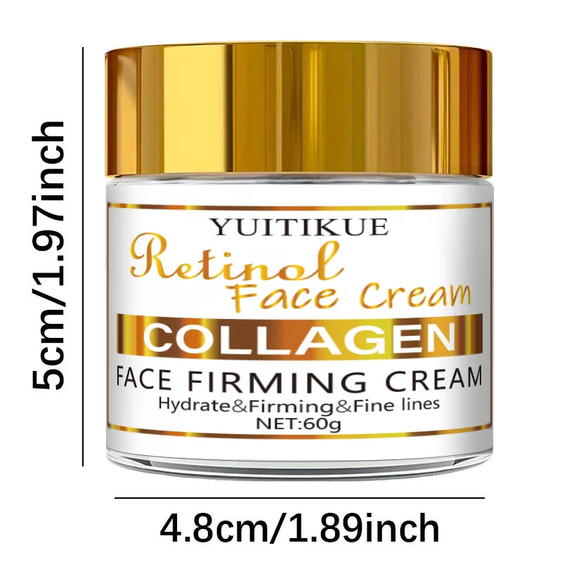 YUITIKUE Retinol Collagen Face Cream Anti Aging Firming Moisturizer 60g - 8