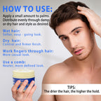 Wozutunt Mens Natural Matte Styling Cream Medium Hold Hair Clay 120g