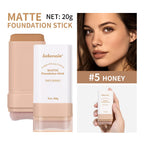Matte Foundation Stick with Built-in Brush for Flawless Coverage