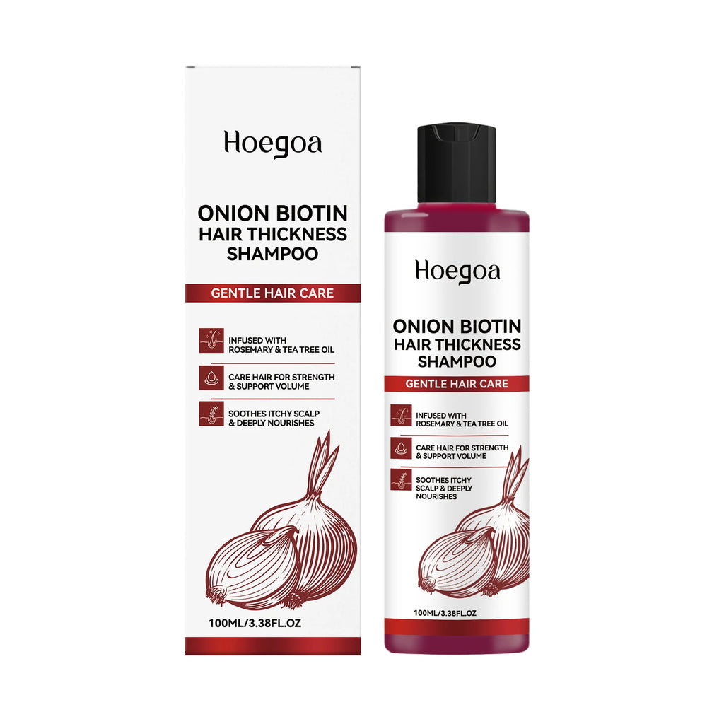 Onion Biotin Volumizing Shampoo for Hair Growth and Thickness